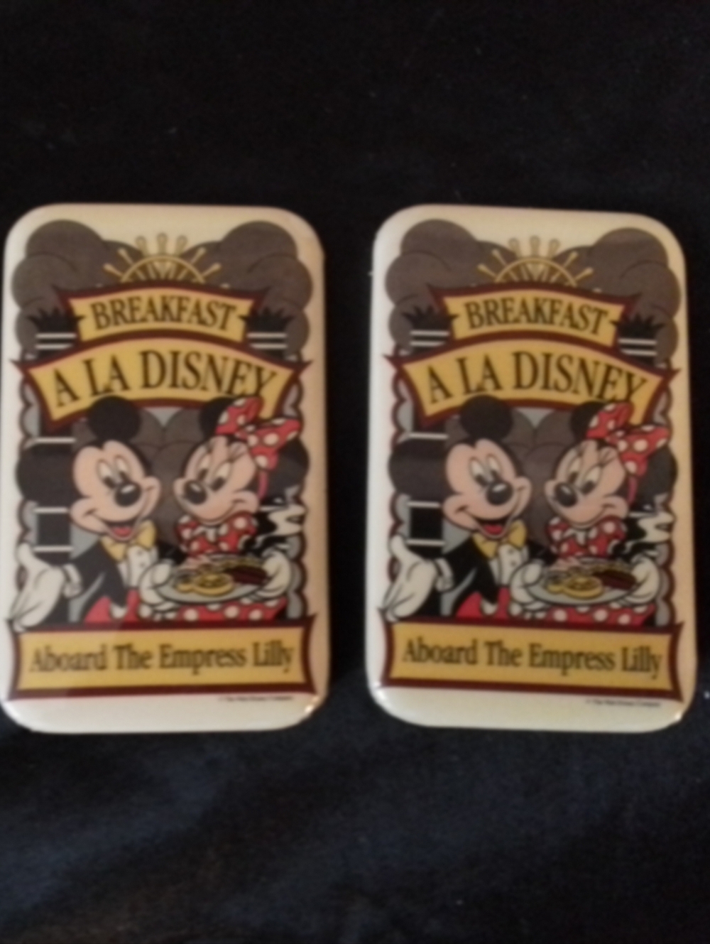 Disney "Breakfast A La Disney" Empress Lilly Pin Set - White/Black/Red